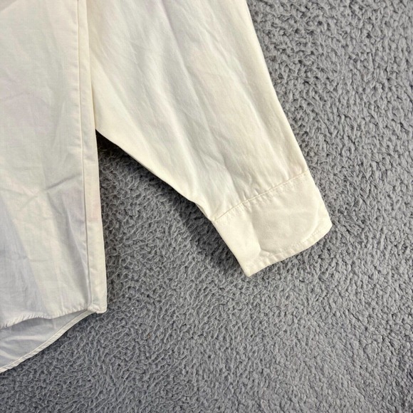 Vintage Looney Tunes Shirt Men's Medium White Sylvester Tweety Button Down 90s - Picture 2 of 16